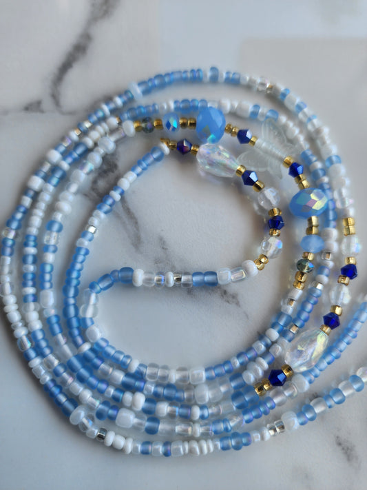 Blue Sky with butterflies