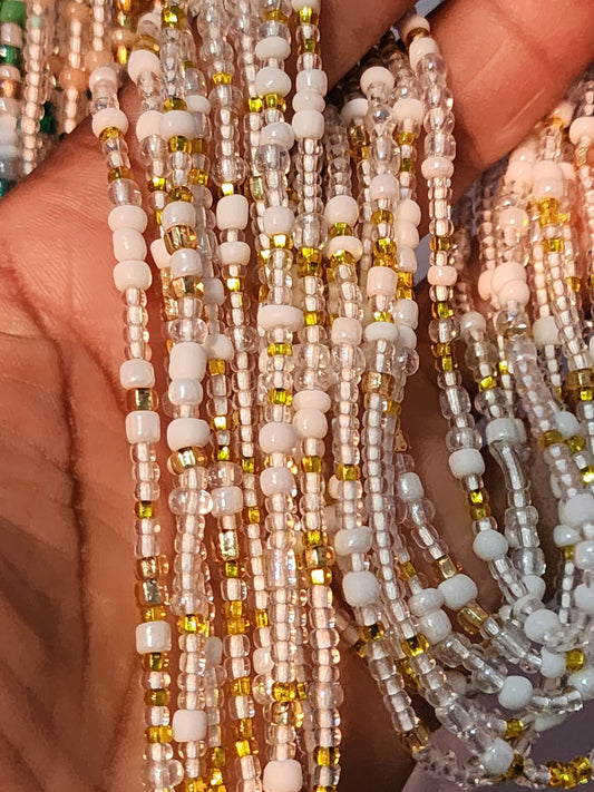 White and citrine beads