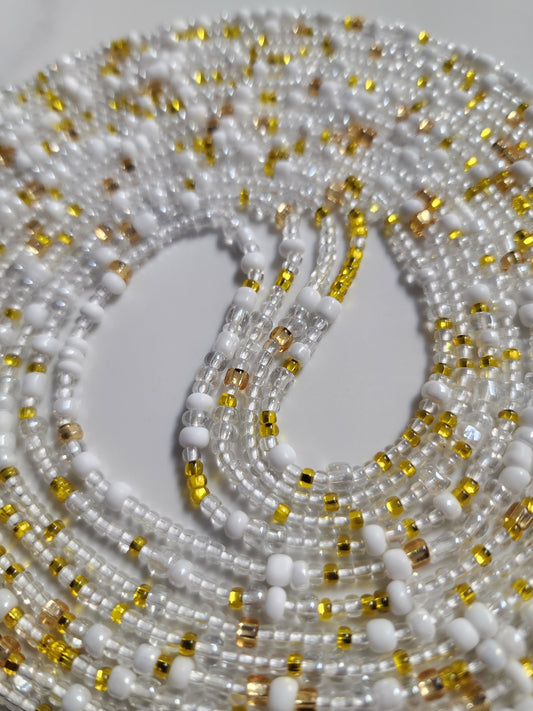 White and citrine beads