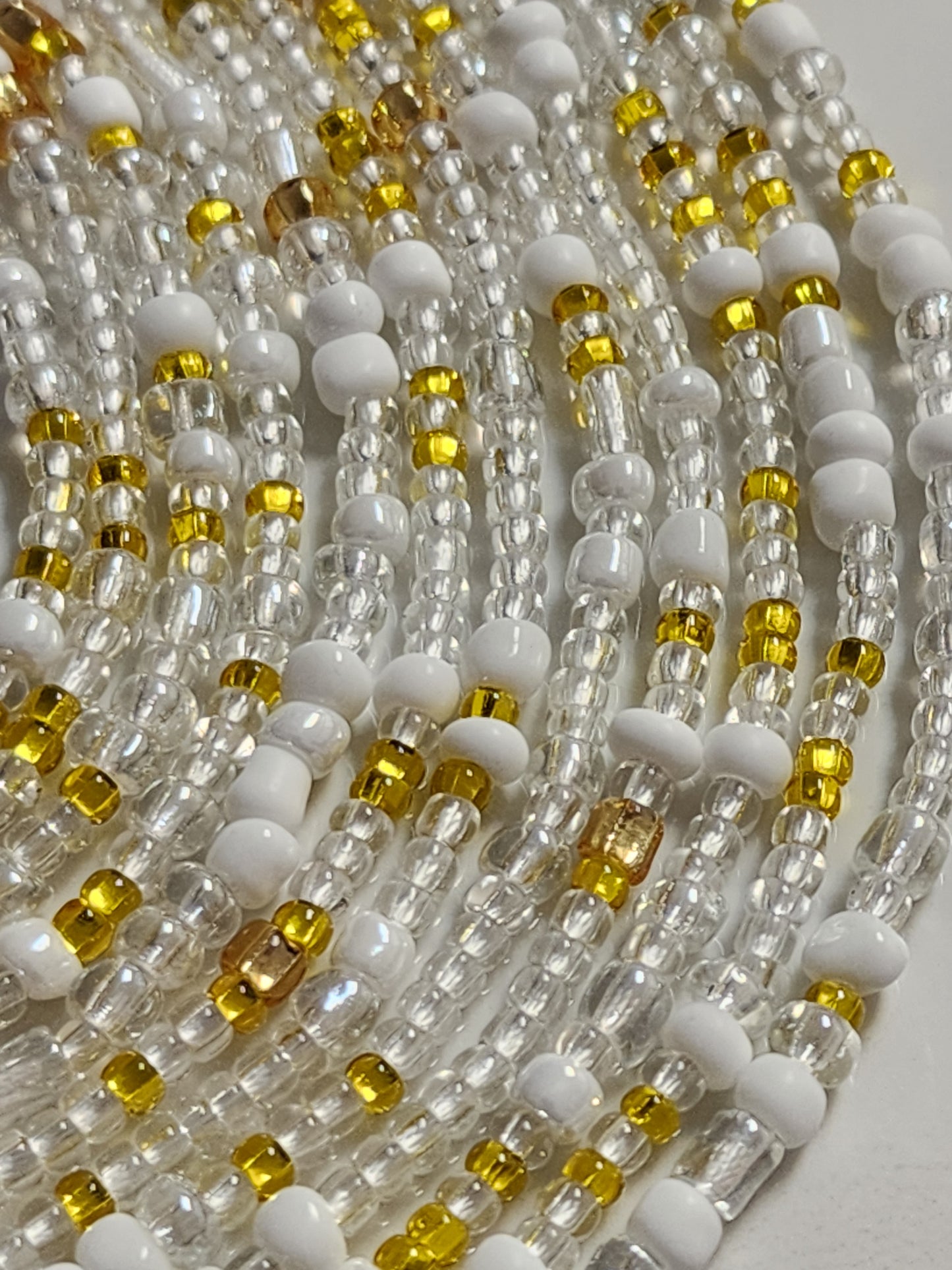 White and citrine beads