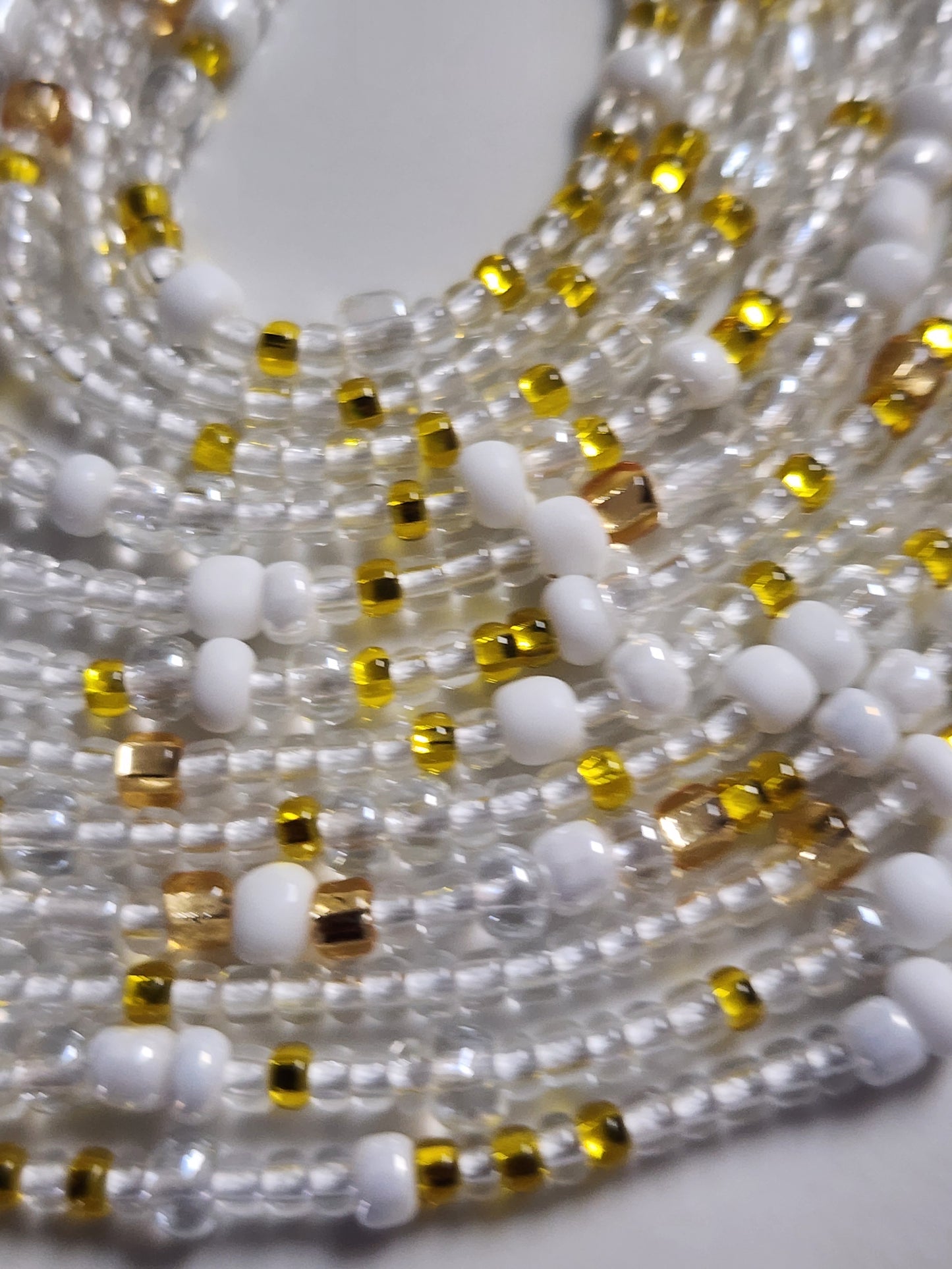White and citrine beads