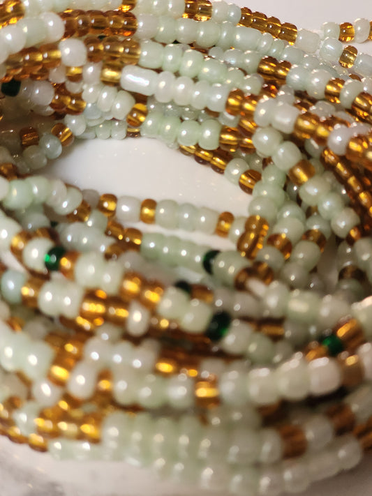 Light green and gold